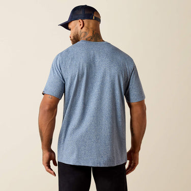 Ariat Rebar Cotton Strong Standard T-Shirt (Baleen Blue Heather) Size XXL