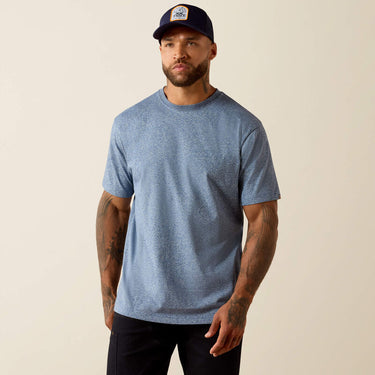 Ariat Rebar Cotton Strong Standard T-Shirt (Baleen Blue Heather) Size XXL