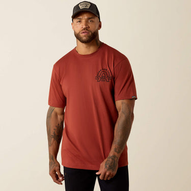 Ariat Rebar Cotton Strong Hardhead T-Shirt (Brandy Snifter) Size M