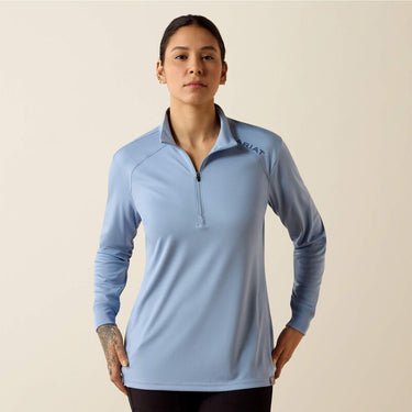 Ariat Rebar Sunblocker 1/2 Zip T-Shirt (Rain Washed) Size S