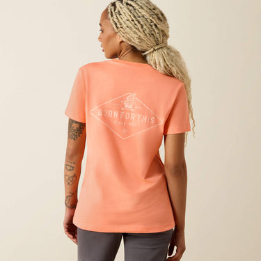 Ariat Rebar Cotton Strong Anvil Logo T-Shirt (Fusion Coral) Size S