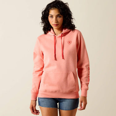Ariat Logo 2.0 Hoodie (Peach Amber Heather) Size S