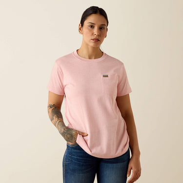 Ariat Rebar Cotton Strong Space Dyed T-Shirt (Fusion Punch) Size M