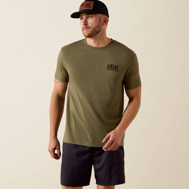 Ariat Outline Shop T-Shirt (Military Heather) Size L