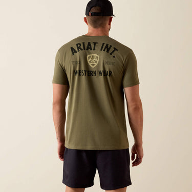 Ariat Outline Shop T-Shirt (Military Heather) Size L