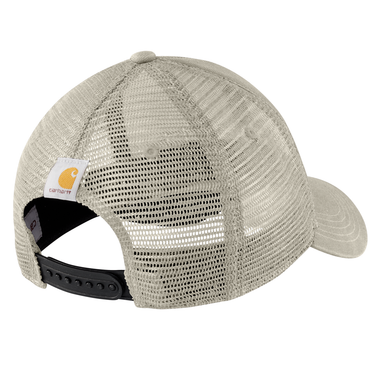 Carhartt Canvas Mesh-Back Logo Graphic Cap (Cobblestone/Black)