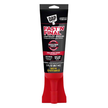 DAP Fast 'N Final Ready to Use Off-White Lightweight Spackling Compound 3 oz