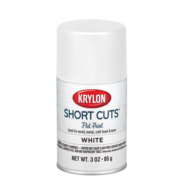 Krylon Short Cuts Flat White Spray Paint 3 oz