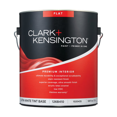 Clark+Kensington Flat Tint Base Mid-Tone Base Paint + Primer Interior 1 qt