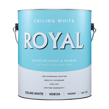 Royal Flat Ceiling White Paint & Primer Interior 1 gal