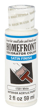 Homefront Satin White Hobby Paint 2 oz