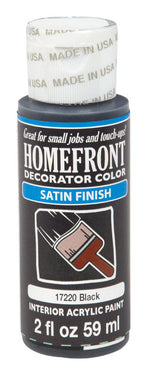 Homefront Satin Black Hobby Paint 2 oz
