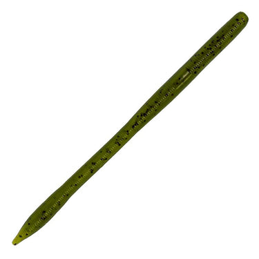 Gary Yamamoto 6.5" Sensei Worm (Green Pumpkin/Black Flake)