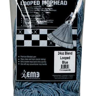 Elite Mops and Brooms 24 oz. Looped Cotton/Synthetic Blend Mop Refill 1 pk
