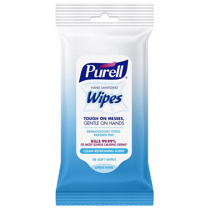 Purell Fresh Scent Wipes Hand Sanitizing Wipes 10 wipes