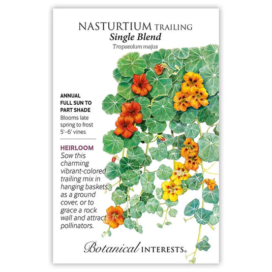 Single Blend Trailing Nasturtium Seeds