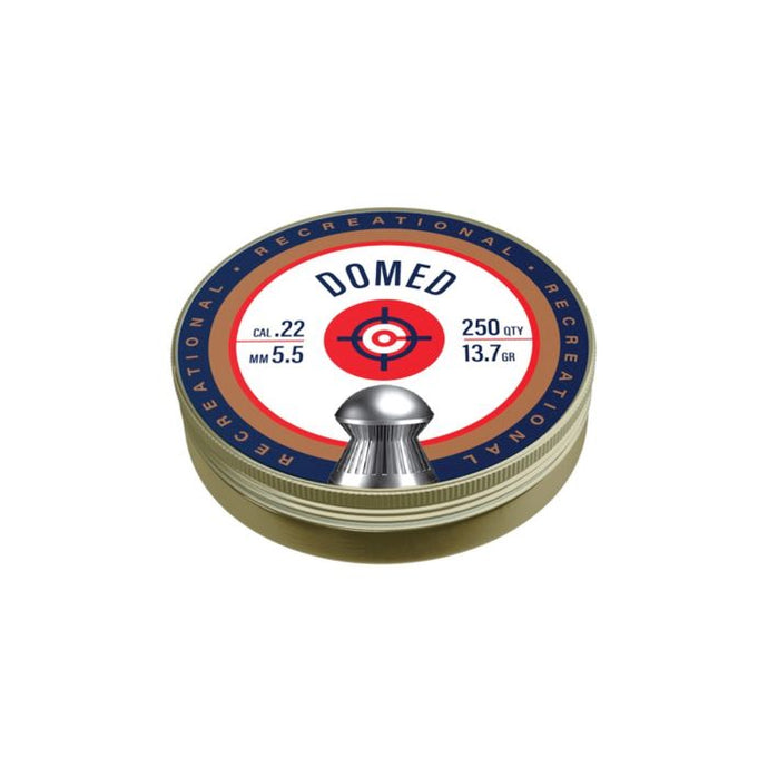 Crosman LDE2 Essential Dome Pellet, 0.22 Caliber/Gauge, 14.3 Grains, Lead 250 COUNT