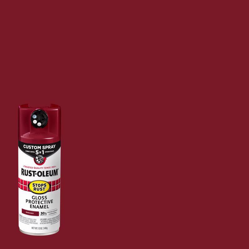 Load image into Gallery viewer, Rust-Oleum Stops Rust Indoor and Outdoor Gloss Burgundy Oil Modified Alkyd Spray Paint 12 oz

