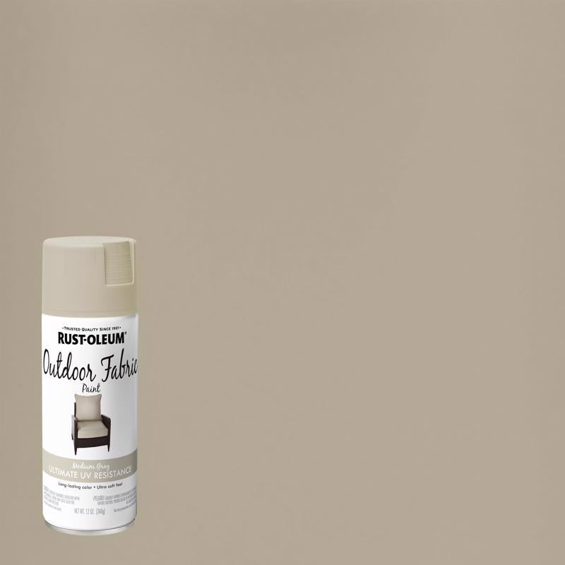 Load image into Gallery viewer, Rust-Oleum Flat Medium Gray Fabric Spray Paint 12 oz
