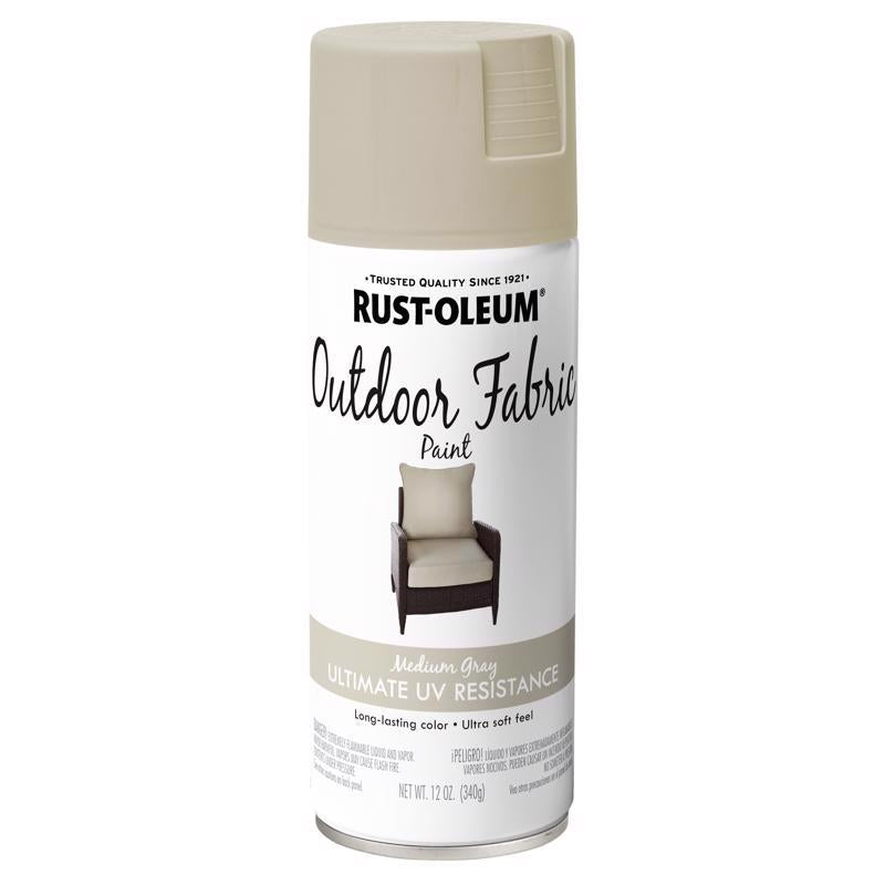 Load image into Gallery viewer, Rust-Oleum Flat Medium Gray Fabric Spray Paint 12 oz
