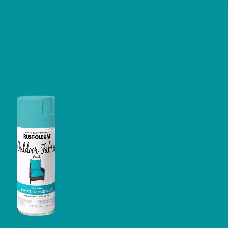 Load image into Gallery viewer, Rust-Oleum Flat Turquoise Fabric Spray Paint 12 oz
