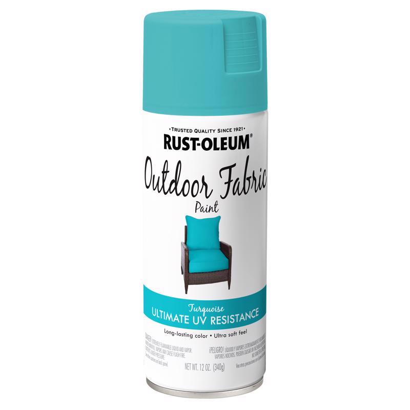 Load image into Gallery viewer, Rust-Oleum Flat Turquoise Fabric Spray Paint 12 oz
