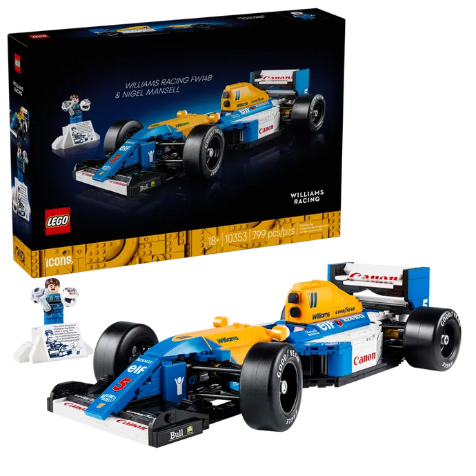 LEGO Icons Williams Racing FW14B & Nigel Mansell