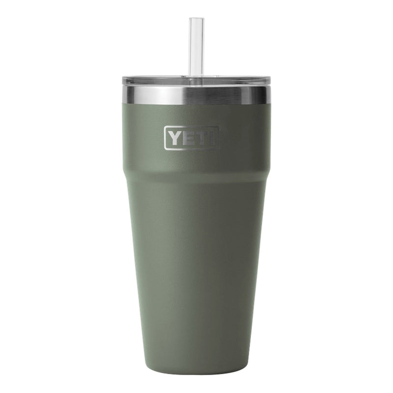 Load image into Gallery viewer, Yeti Rambler 26 Oz Stackable Cup w/ Straw Lid - Camp Green
