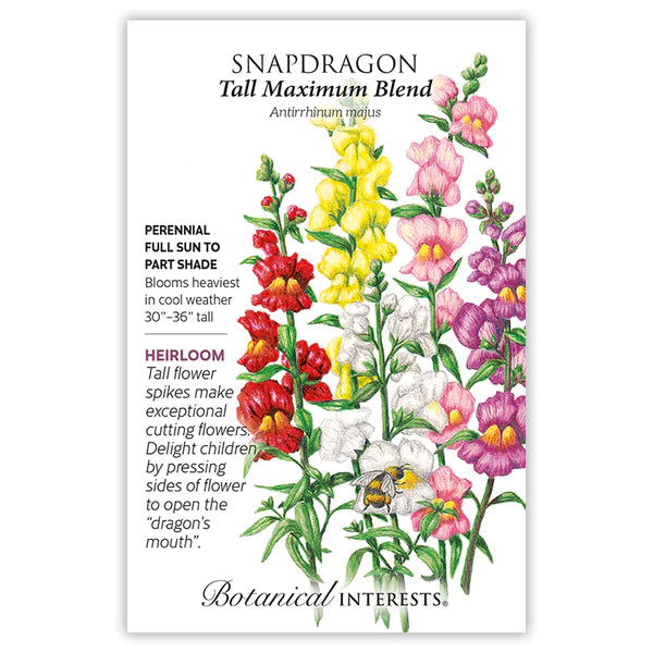 Load image into Gallery viewer, Tall Maximum Blend Snapdragon Seeds
