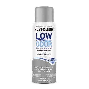 Rust-Oleum Low Odor Matte Dolphin Gray Spray Paint 11 oz