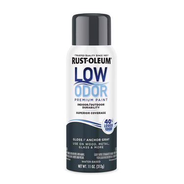 Rust-Oleum Low Odor Gloss Anchor Gray Spray Paint 11 oz