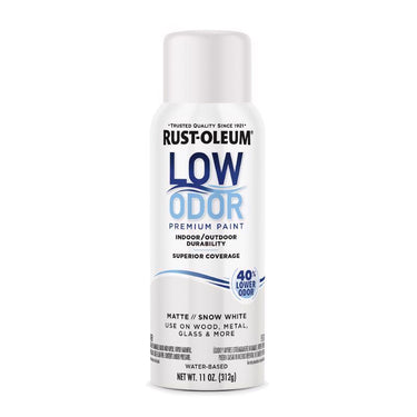Rust-Oleum Low Odor Matte Snow White Spray Paint 11 oz