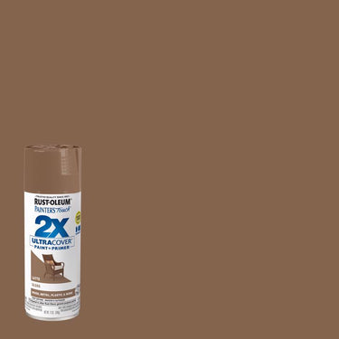 Rust-Oleum Painter's Touch 2X Ultra Cover Gloss Latte Paint+Primer Spray Paint 12 oz