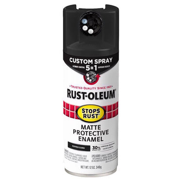 Rust-Oleum Stops Rust Matte Peppercorn Protective Enamel Spray Paint 12 oz