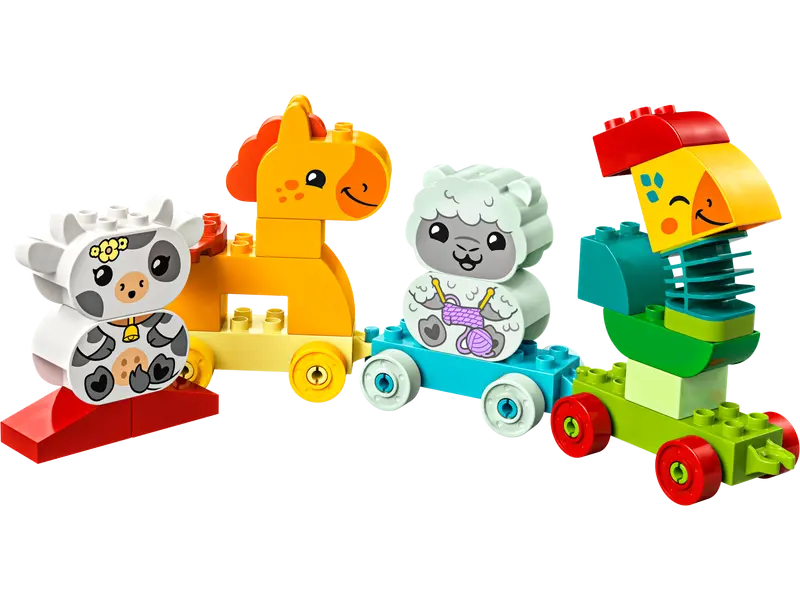 Load image into Gallery viewer, Lego Duplo Animal Train 19pc
