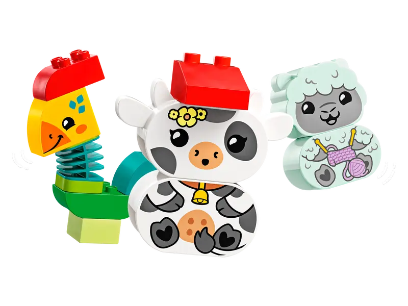 Load image into Gallery viewer, Lego Duplo Animal Train 19pc
