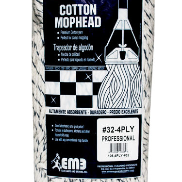 Elite Mops and Brooms #32 Cut End Cotton Mop Refill 1 pk