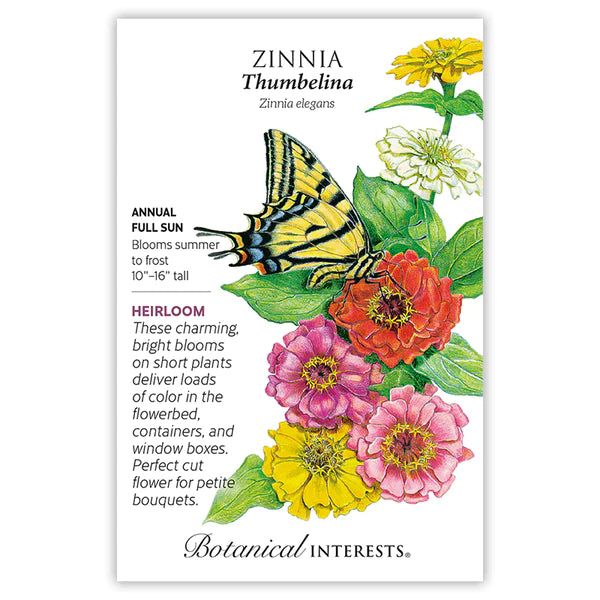 Load image into Gallery viewer, Thumbelina Zinnia Seeds
