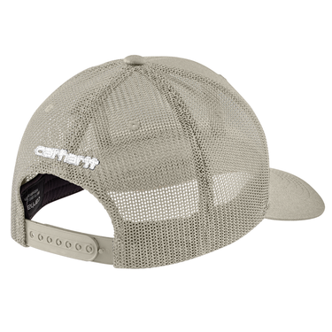 Carhartt Rugged Flex® Twill Mesh-Back Logo Patch Cap (Cobblestone)