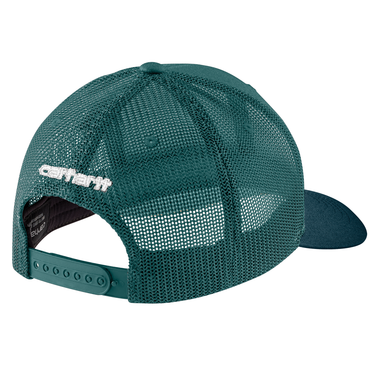 Carhartt Rugged Flex® Twill Mesh-Back Logo Patch Cap (Transformative Teal/Navy)