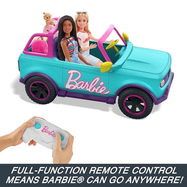 Barbie HOT WHEELS® Battery-Powered RC SUV Vehicle Blue