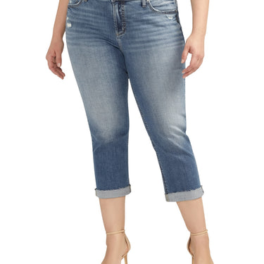 Silver Jeans Co. Elyse Mid Rise Capris (Indigo) Size 20