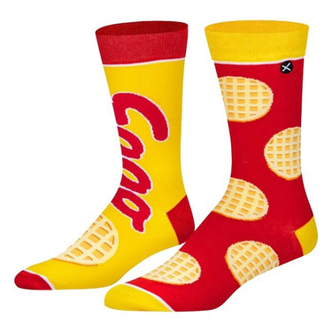 Odd Sox Eggo Waffles Crew Socks Size L