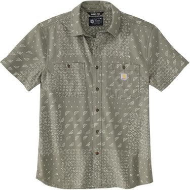 CarharttRugged Flex® Relaxed Fit Lightweight Short-Sleeve Print Shirt (Green) Size LT