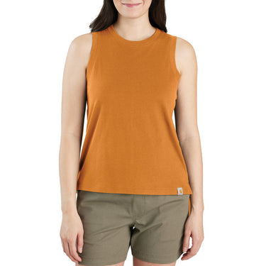 Carhartt Women's TENCEL™ Fiber Series Relaxed Fit Tank (Hazy Sunshine) Size XL