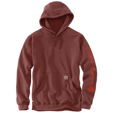 Carhartt Re-Engineered Relaxed Fit Midweight Garment Dyed French Terry Graphic Sweatshirt (Spice Red) Size M