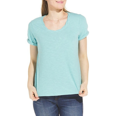 North River Women's Slub Jersey T-Shirt (Cameo Blue) Size S
