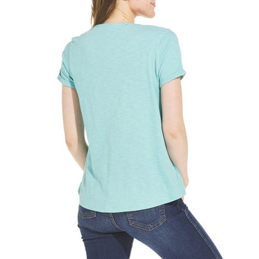 North River Women's Slub Jersey T-Shirt (Cameo Blue) Size S