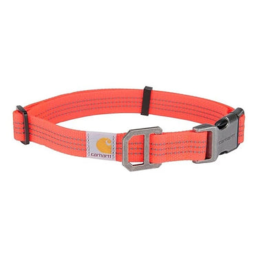 Carhartt Fully Adjustable Nylon Webbing Collar (Coral) Size L
