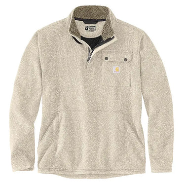 Carhartt Relaxed Fit Midweight Quarter-Zip Pocket Sweater Fleece (Oat Milk) Size XL